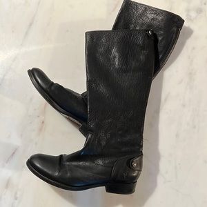 Frye Melissa Black Leather Boots